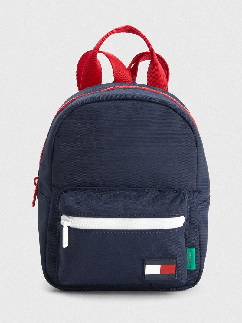 Fiú Tommy Hilfiger Backpack Lunchbox Táska Sötétkék | HU 2349MQZ